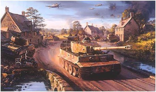 Picture of TIGERS IN NORMANDY By Nicolas Trudgian SOLD